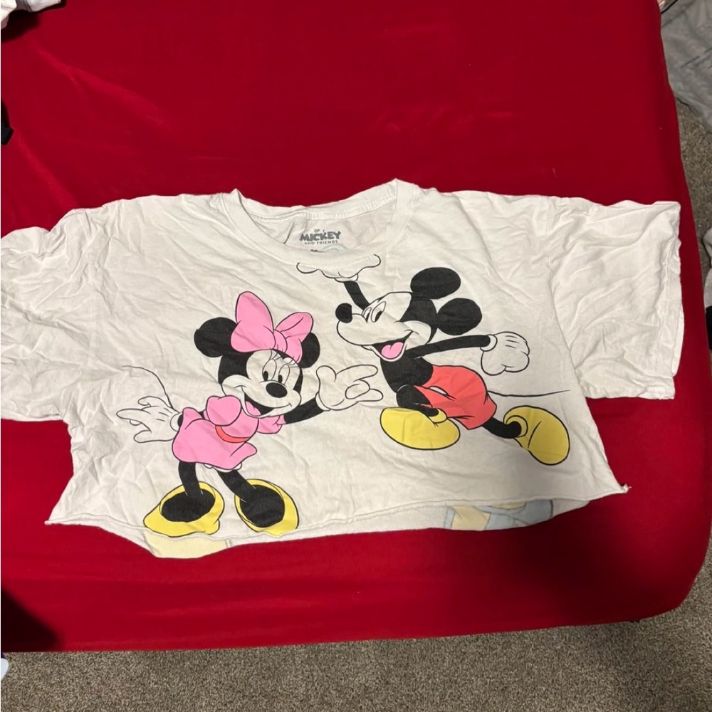 Disney Mickey and Minnie Mouse junior T-Shirt - White